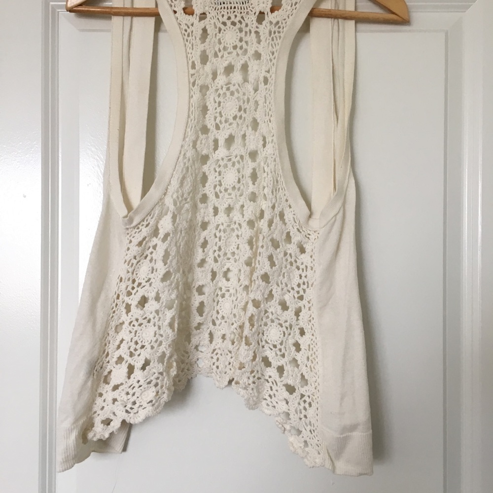 Crocheted Boho American Eagle Vest
